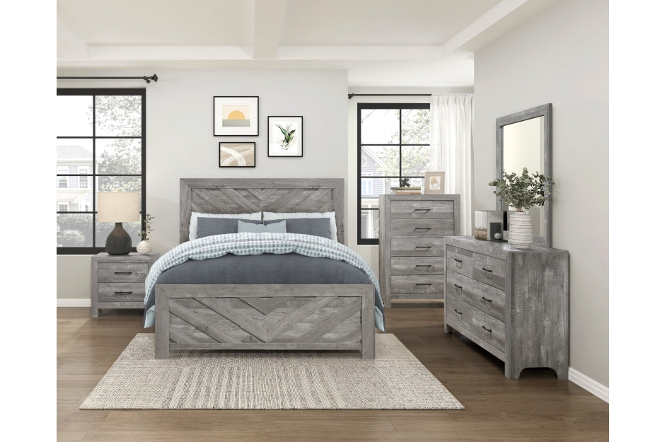 1534NPGY Bedroom-Corbin Collection