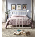 1638FW-1 FULL SPINDLE METAL BED, WHITE, 3A