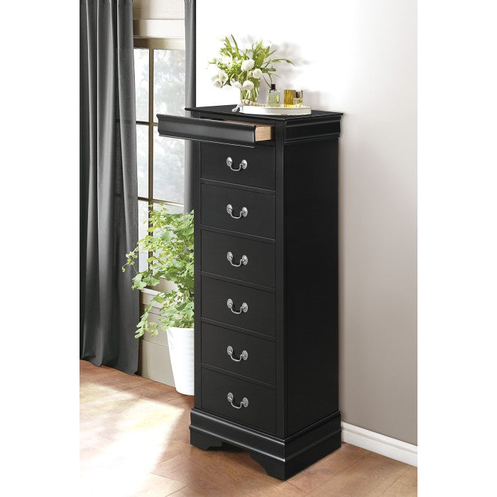 2147BK-12 Lingerie Chest, Hidden Drawer
