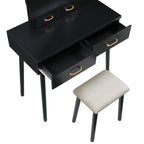 4565BK Dressing Table with Mirror