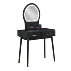 4565BK Dressing Table with Mirror