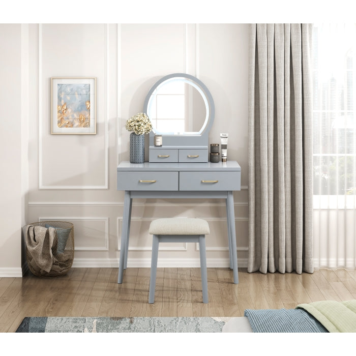 4565GY Dressing Table with Mirror