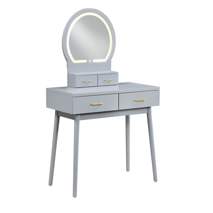 4565GY Dressing Table with Mirror
