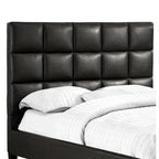 885B622W(3A)_3Q DARK BROWN FAUX LEATHER PLATFORM BED,QUEEN