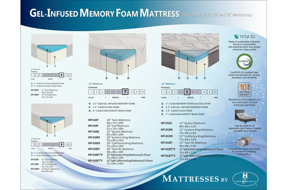 MT-G 6'' Gel-Infused Memory Foam-Altair Collection