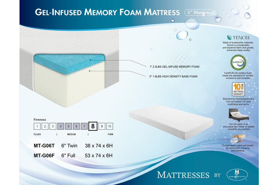 MT-G 6'' Gel-Infused Memory Foam-Altair Collection