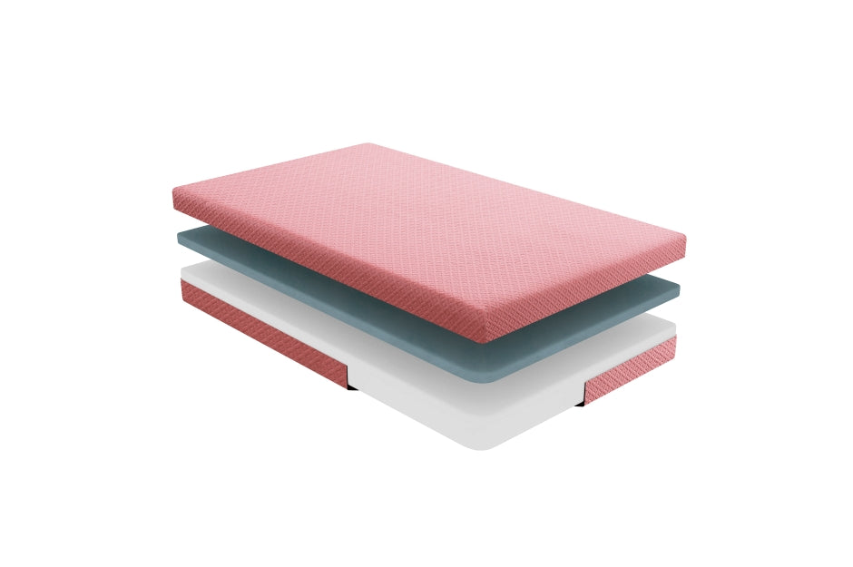 MT-PG 7'' Gel-Infused Memory Foam Pink-Leo Collection