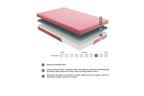 MT-PG 7'' Gel-Infused Memory Foam Pink-Leo Collection