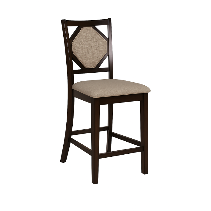SH1152-36 5 PC COUNTER HEIGHT SET, MIDNIGHT WALNUT FINISH