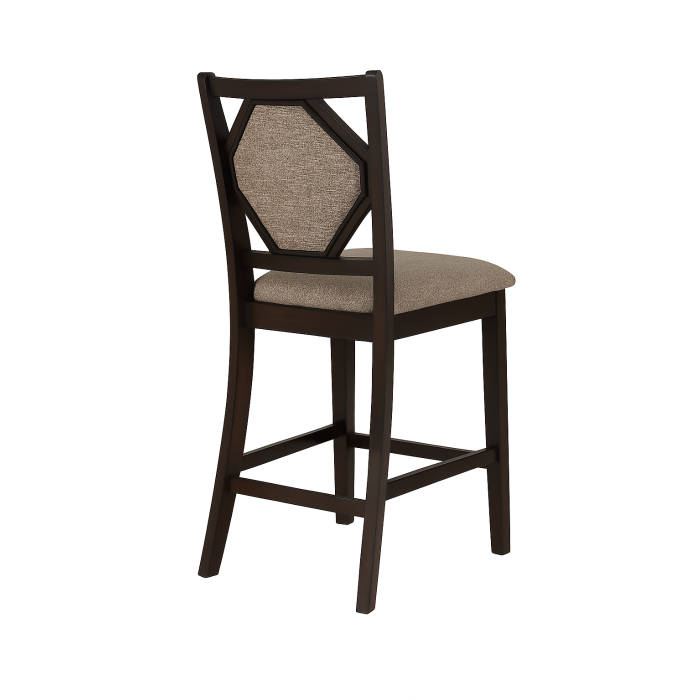 SH1152-36 5 PC COUNTER HEIGHT SET, MIDNIGHT WALNUT FINISH