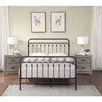 SH2015F-1 METAL FULL BED, BRONZE, 3A