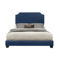 SH235BLU-1 QUEEN BED W/BLUE FABRIC,3A
