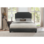 SH235KDGR-1 KING BED W/DARK GREY FABRIC,3A