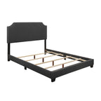 SH235KDGR-1 KING BED W/DARK GREY FABRIC,3A