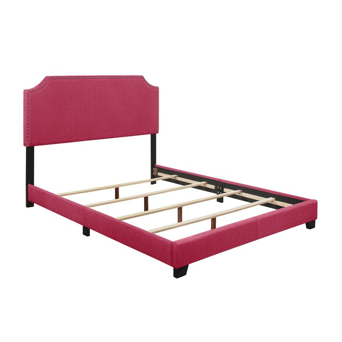 SH235KPNK-1 KING BED W/PINK FABRIC,3A