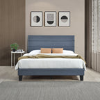 SH251DGRK-1EK KING PLATFORM BED W/13 SLATS, DARK GRAY