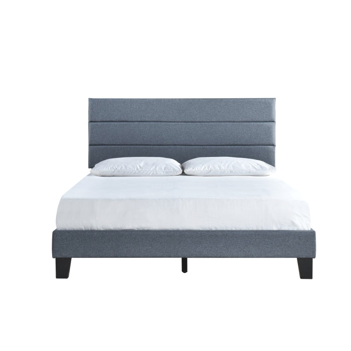 SH251DGRK-1EK KING PLATFORM BED W/13 SLATS, DARK GRAY