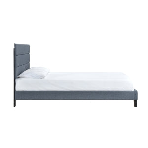 SH251DGRK-1EK KING PLATFORM BED W/13 SLATS, DARK GRAY