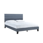 SH251DGRK-1EK KING PLATFORM BED W/13 SLATS, DARK GRAY