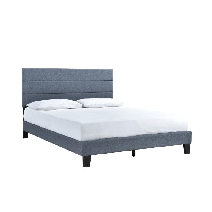 SH251DGRK-1EK KING PLATFORM BED W/13 SLATS, DARK GRAY