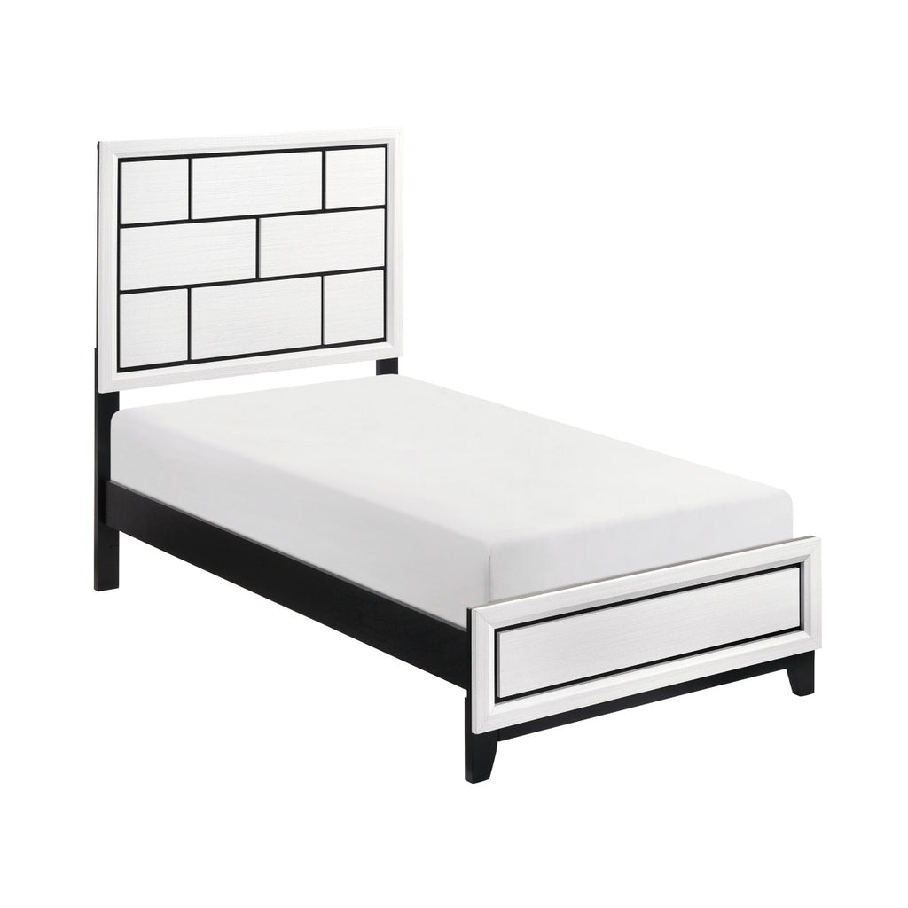 1645WHT-1* Twin Bed