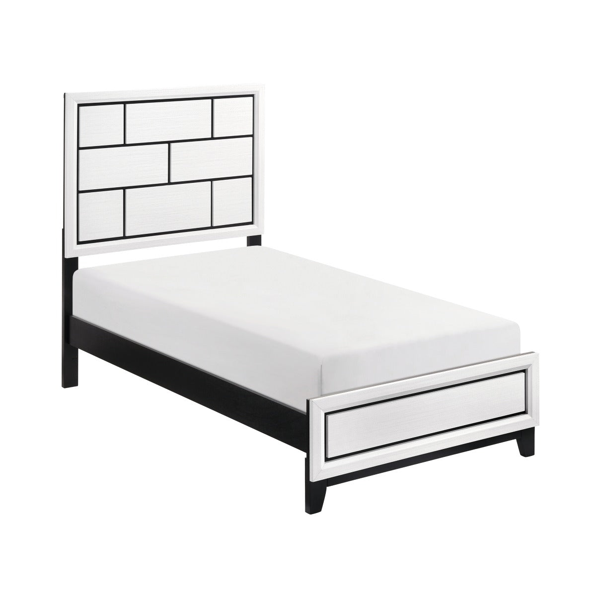 1645WHT-1* Twin Bed