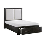 1381K-1CK* California King Platform Bed with Footboard Storage
