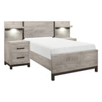 1577T-1*WB 5pc Set Twin Wall Bed (TB+2NS+2NS-P)