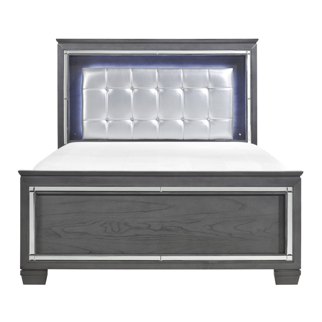 1916GY-1* Queen Bed, LED Lighting