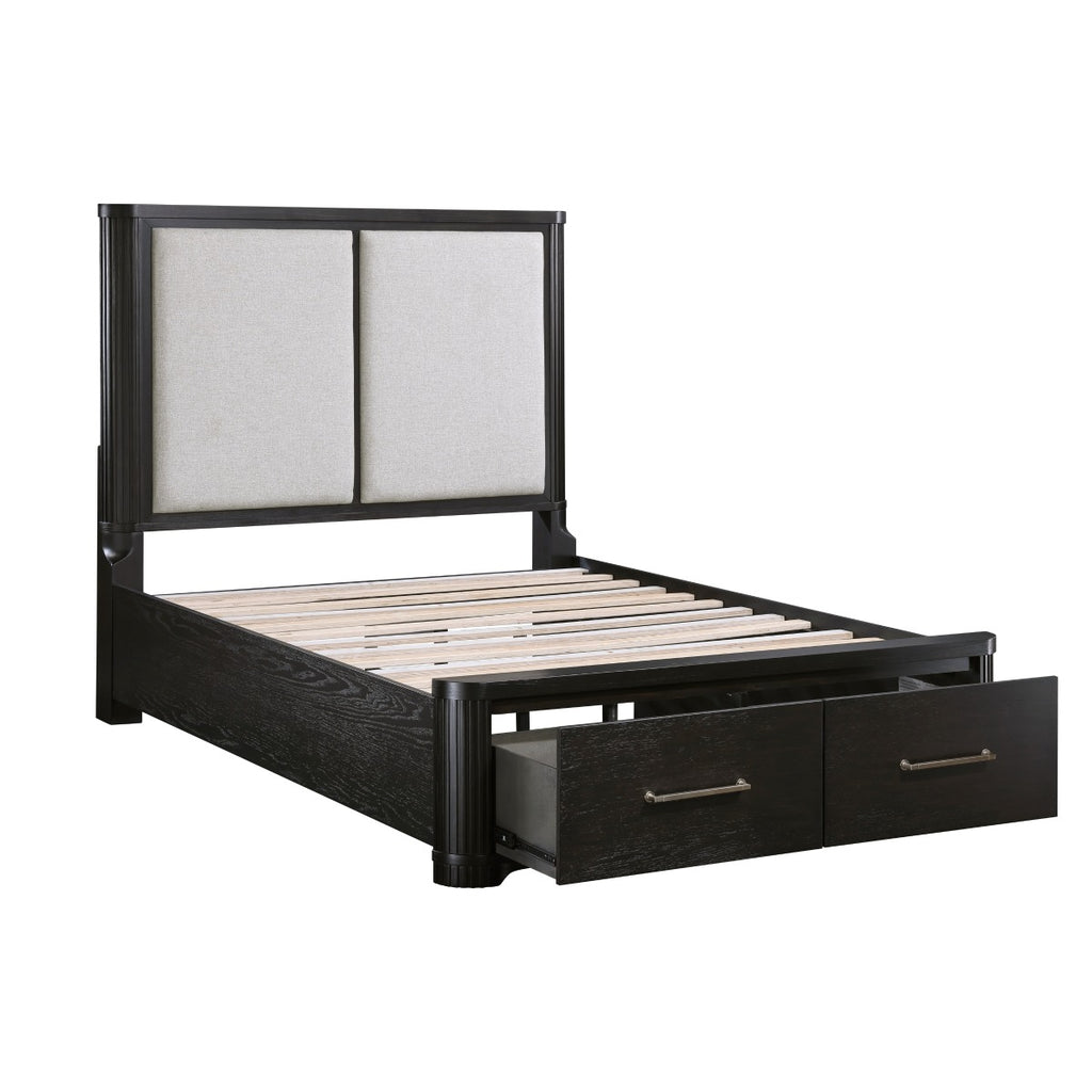 1381K-1CK* California King Platform Bed with Footboard Storage