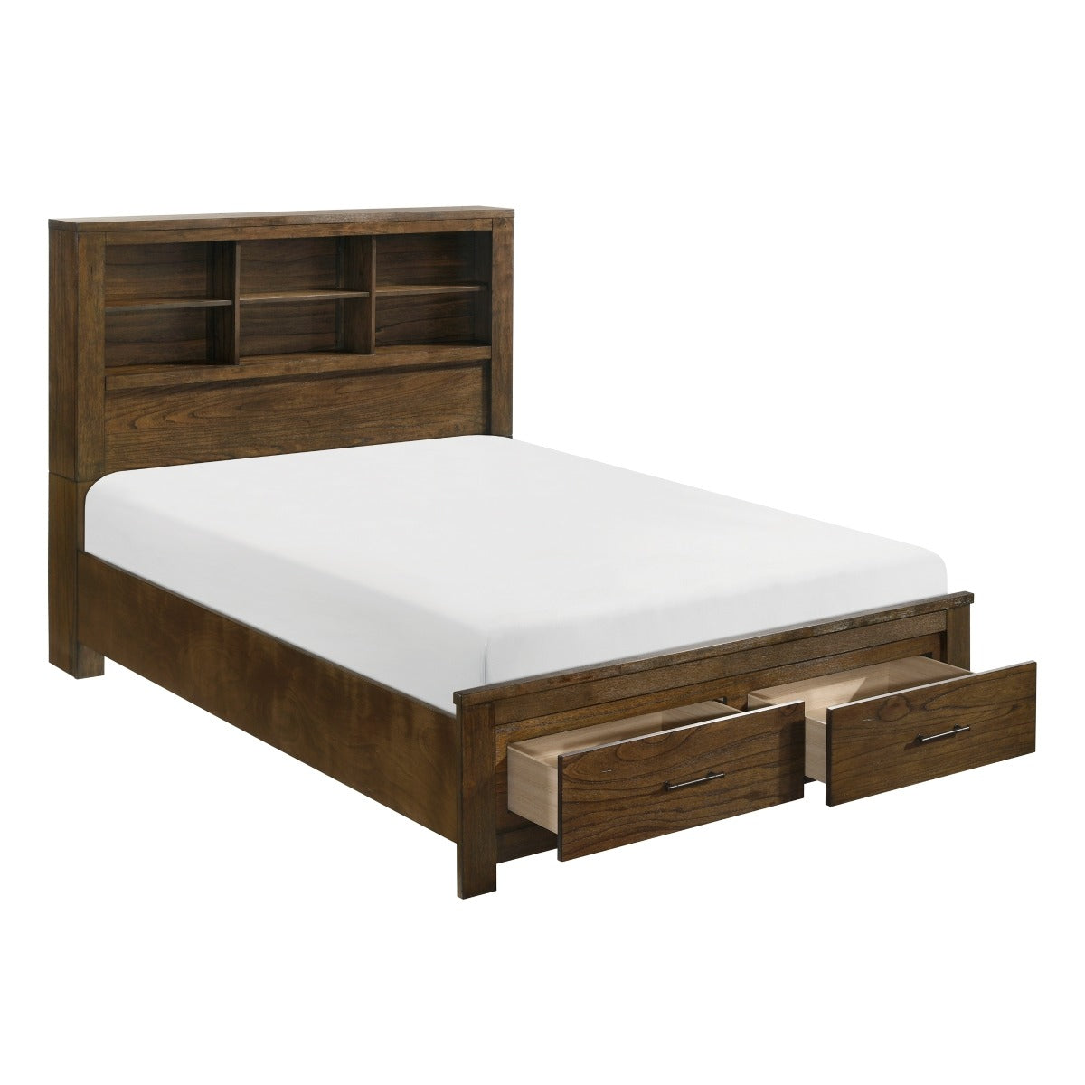 1592-1*WB 5pc Set Queen Wall Platform Bed (QB+2NS+2NS-P)