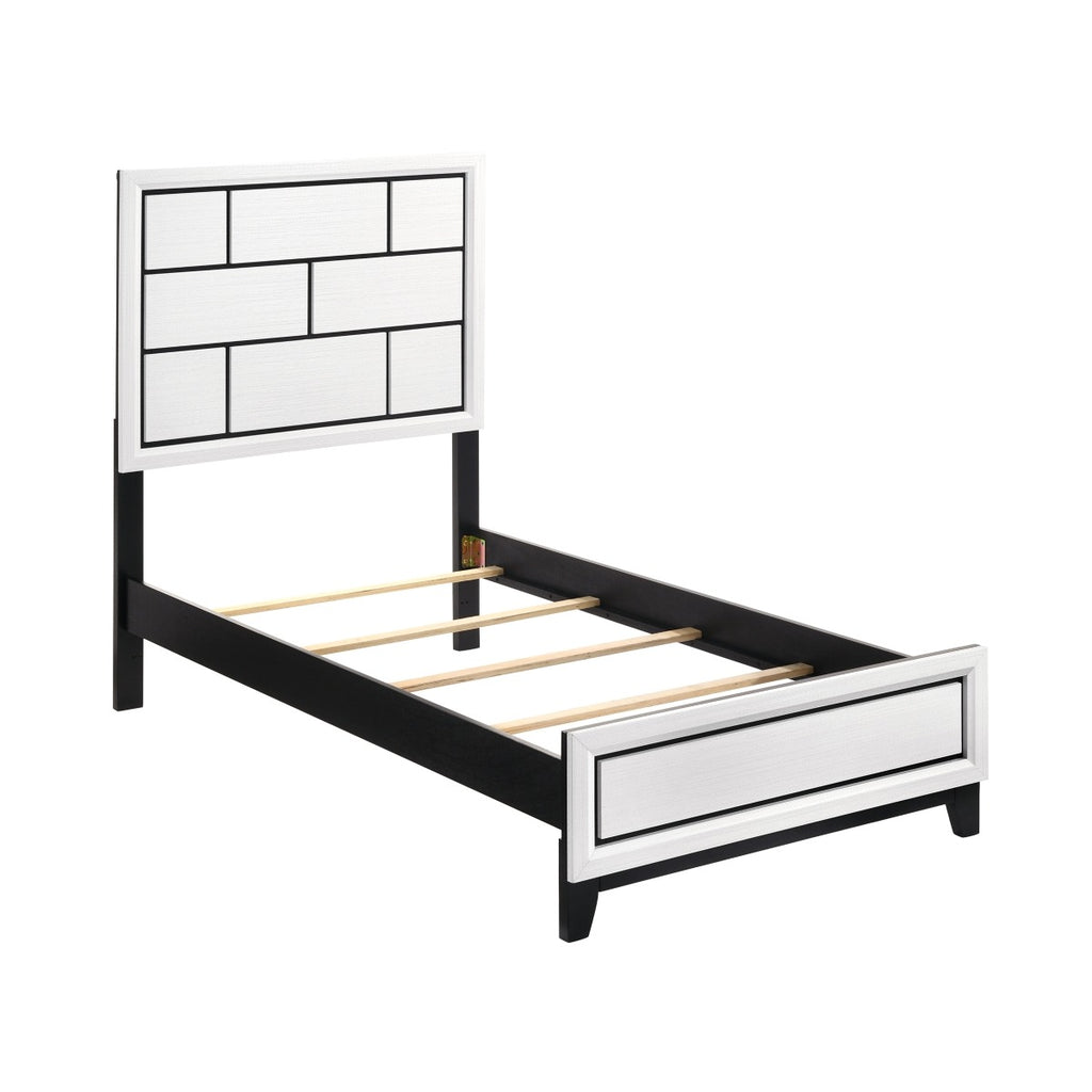 1645WHT-1* Twin Bed