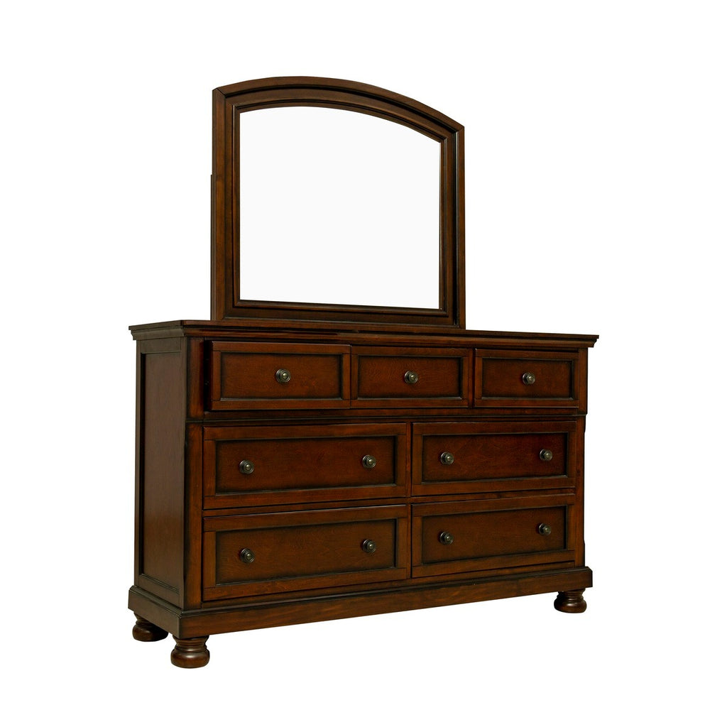 1718BRN-5 DRESSER WITH HIDDEN DRAWER