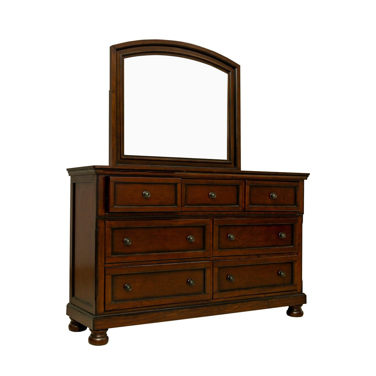1718BRN-5 DRESSER WITH HIDDEN DRAWER