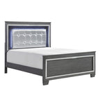 1916GY-1* Queen Bed, LED Lighting