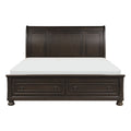 1718KGY-1EK* Eastern King Platform Bed with Footboard Storage