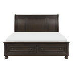 1718KGY-1EK* Eastern King Platform Bed with Footboard Storage