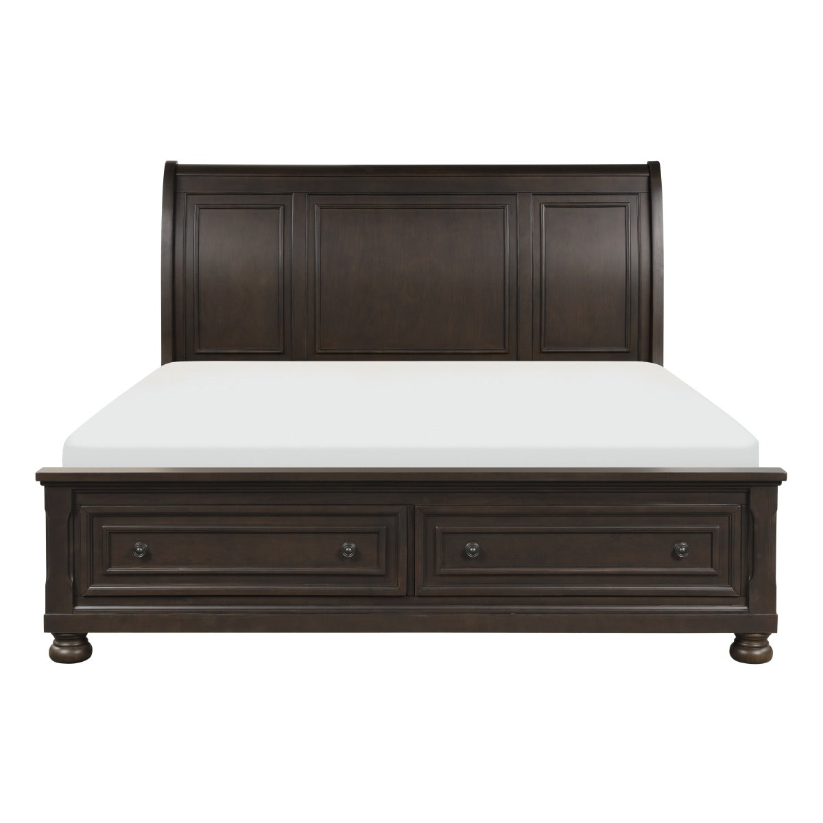 1718KGY-1EK* Eastern King Platform Bed with Footboard Storage