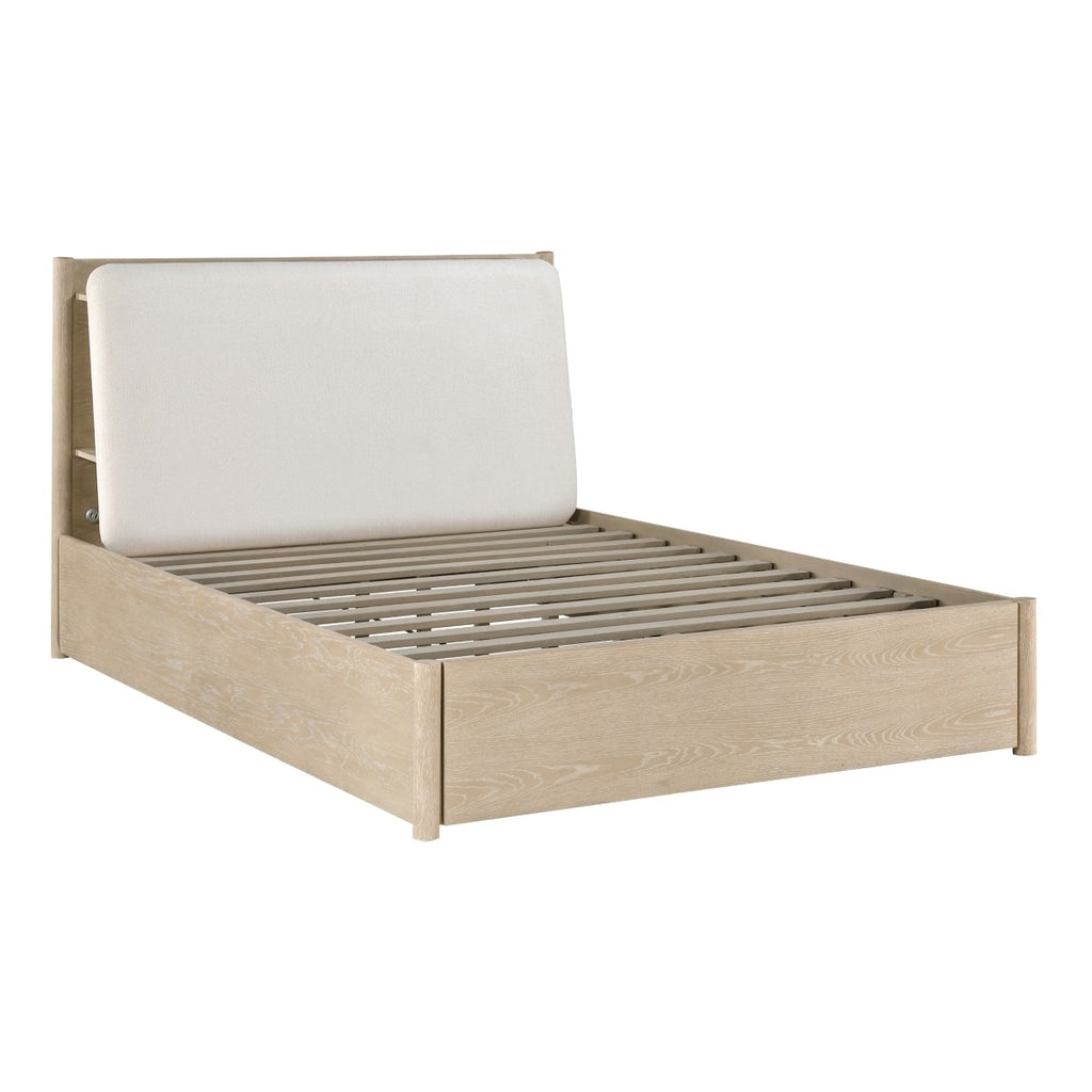 1313NK-1EK* Eastern King Platform Bed with Footboard Storage
