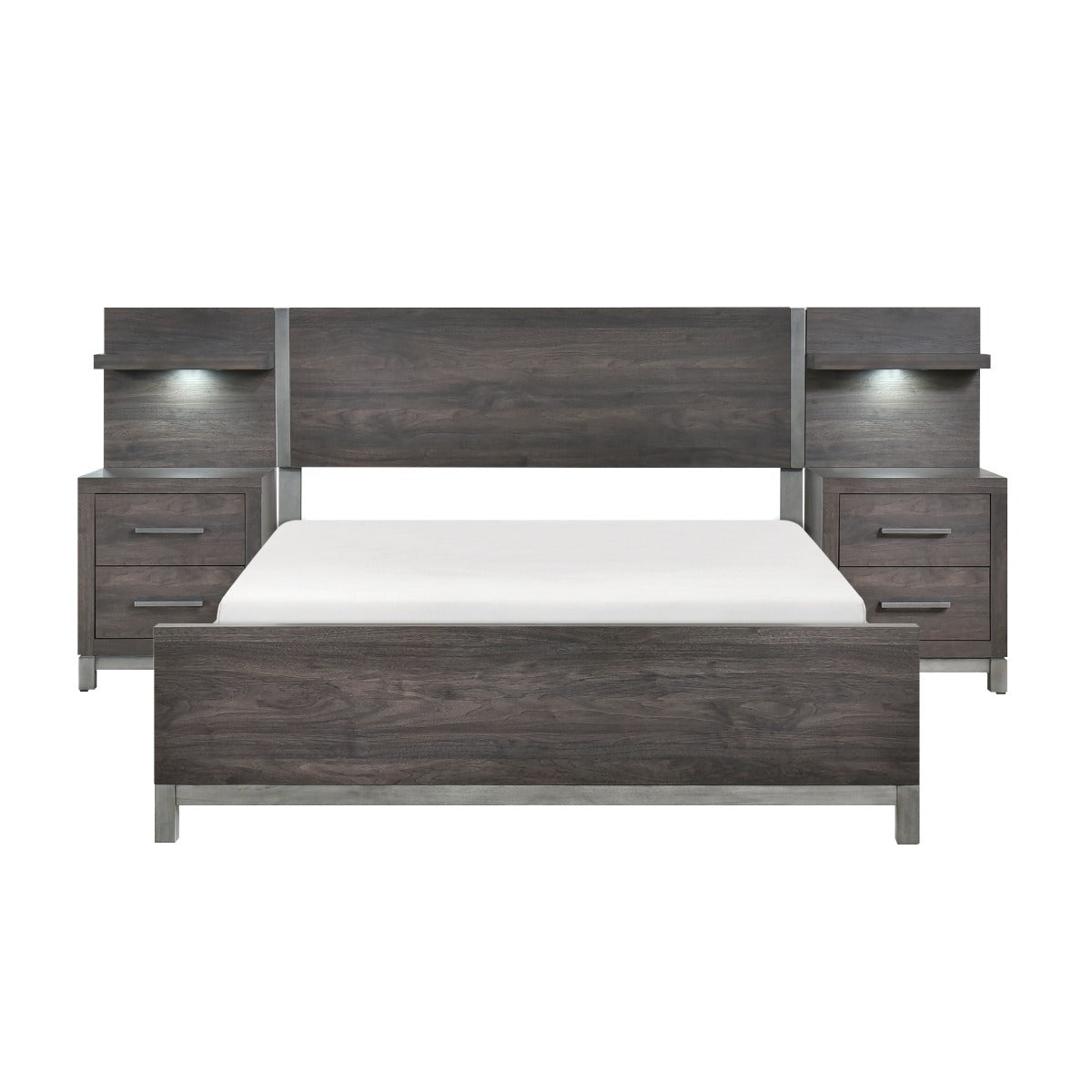 1577DGK-1EK*WB 5pc Set Eastern King Wall Bed (EK+2NS+2NS-P)