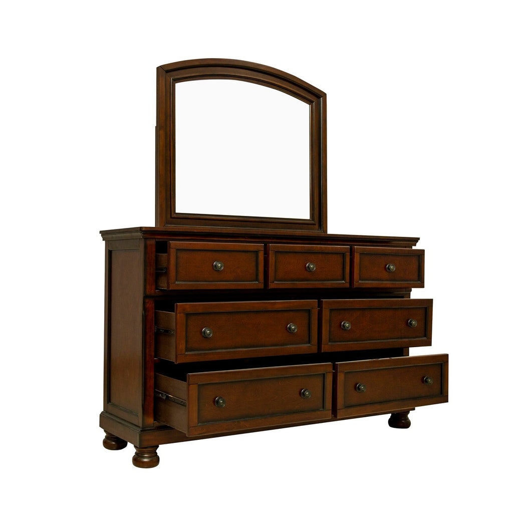 1718BRN-5 DRESSER WITH HIDDEN DRAWER