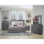 1916GY-1* Queen Bed, LED Lighting