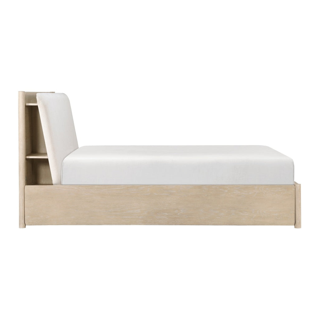 1313NK-1EK* Eastern King Platform Bed with Footboard Storage