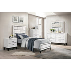 1645WHT-1* Twin Bed