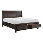 1718KGY-1EK* Eastern King Platform Bed with Footboard Storage