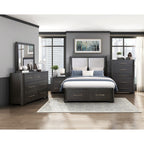 1381K-1CK* California King Platform Bed with Footboard Storage
