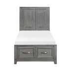 1450T-1* Twin Platform Bed with Footboard Storage