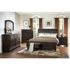 1718KGY-1EK* Eastern King Platform Bed with Footboard Storage