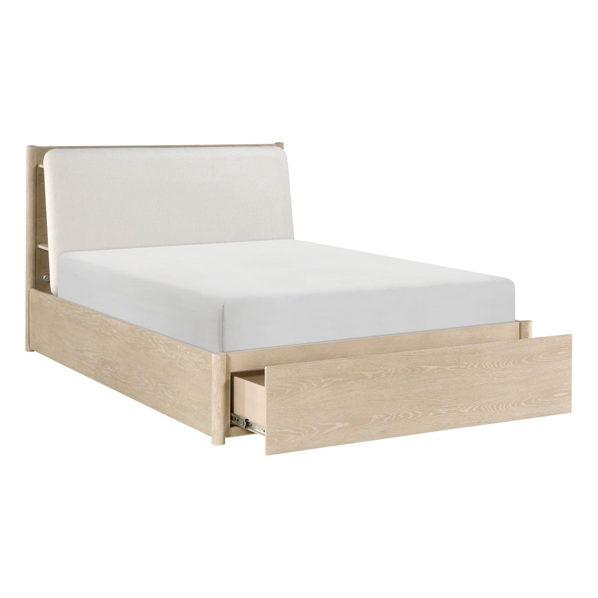 1313N-1* Queen Platform Bed with Footboard Storage