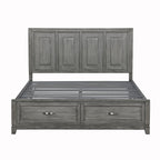 1450K-1EK* Eastern King Platform Bed with Footboard Storage